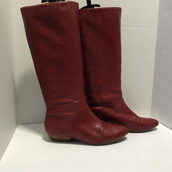 Aldo Shoes | Aldo Red Flat Boots | Poshmark